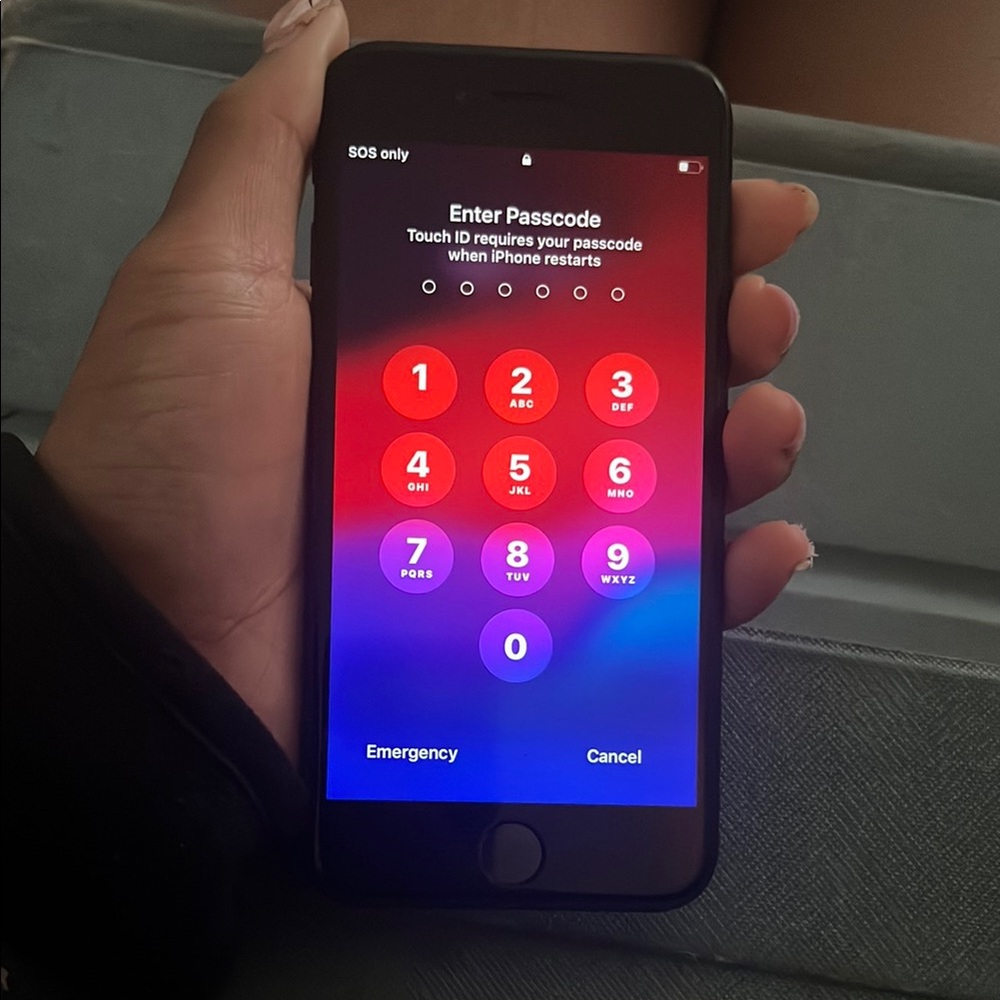 Apple Smartphone in Glossy Black